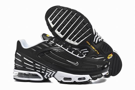 Wholesale Nike Air Max Plus 3 Black White Men's Shoes-82